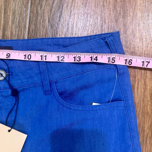 Women's Blue Flared Pants - Picture 8 of 9